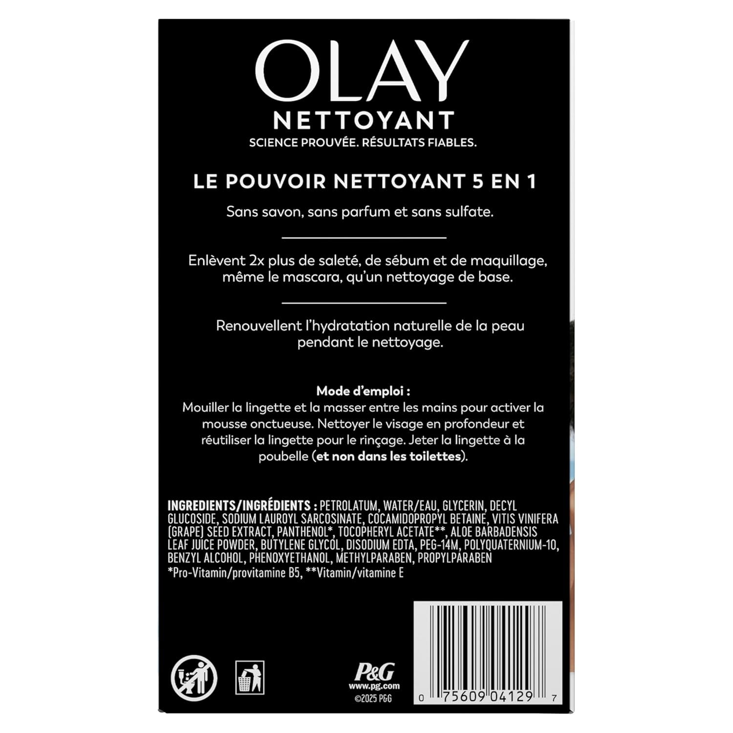 Daily Facials, Daily Clean Makeup Removing Facial Cleansing Wipes, 5-In-1 Water Activated Cloths, Exfoliates, Tones and Hydrates Skin, 66 Count